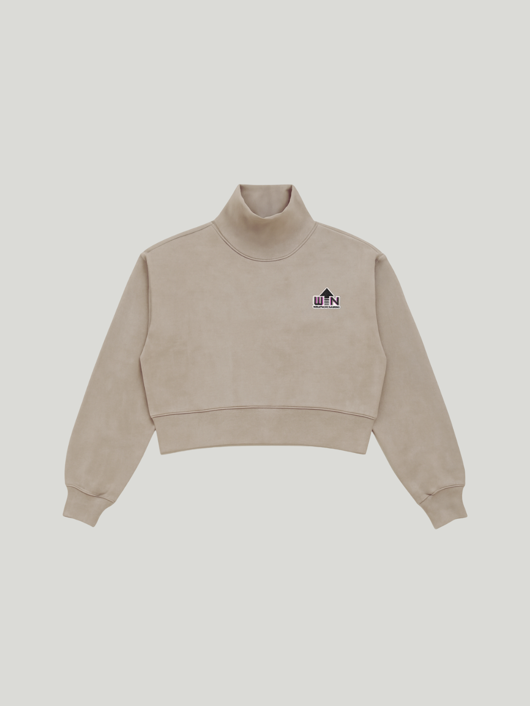 WeUpNow Women's Cropped Mock Neck