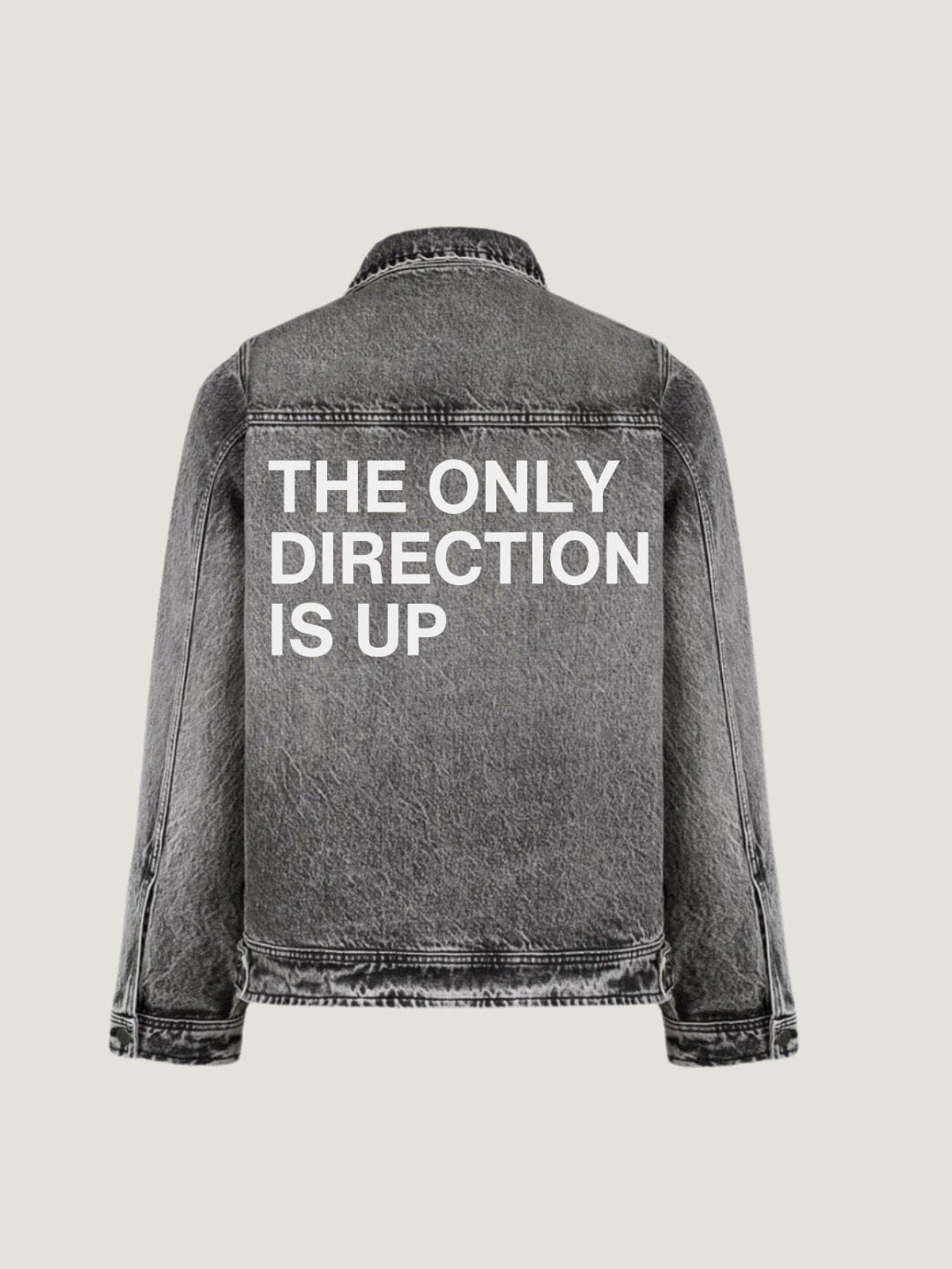 Only Direction Faded Grey Denim Jacket