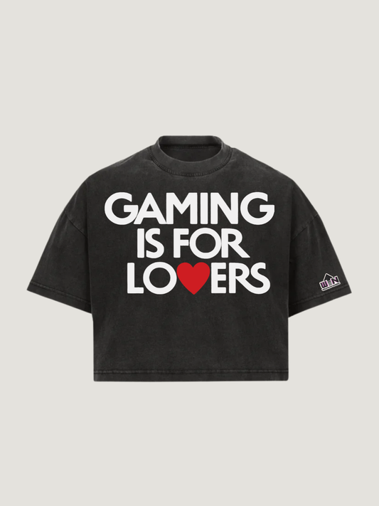 Gaming is For Lovers Women Cropped Tee