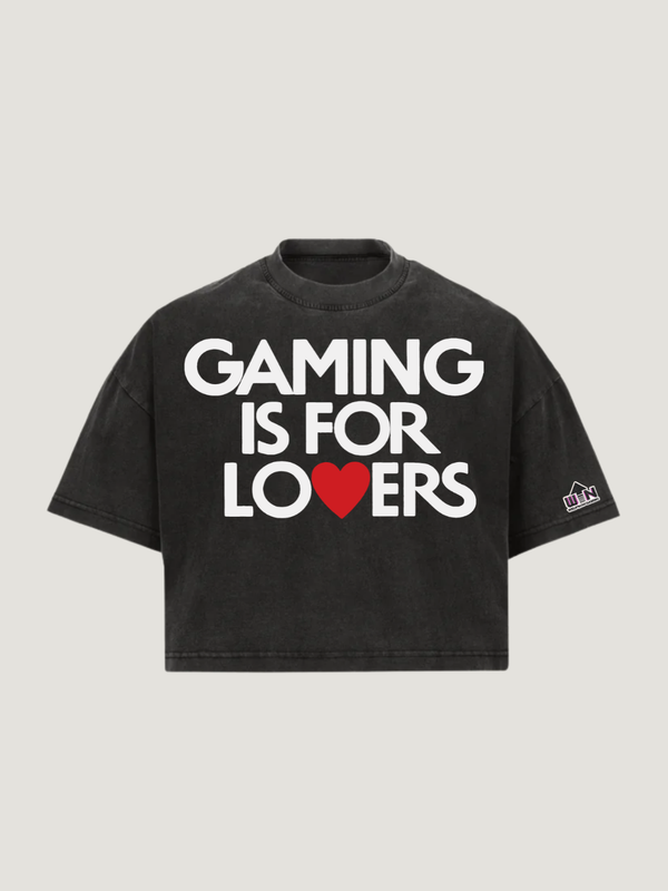 Gaming is For Lovers Women Cropped Tee