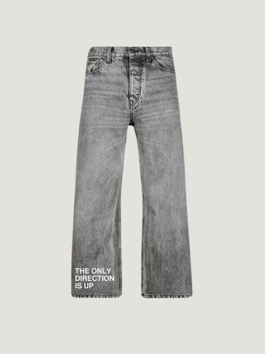 Only Direction Wide Leg Faded Grey Jeans