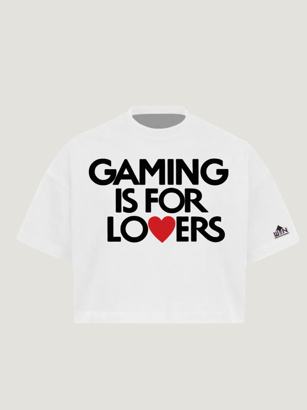 Gaming is For Lovers Women Cropped Tee